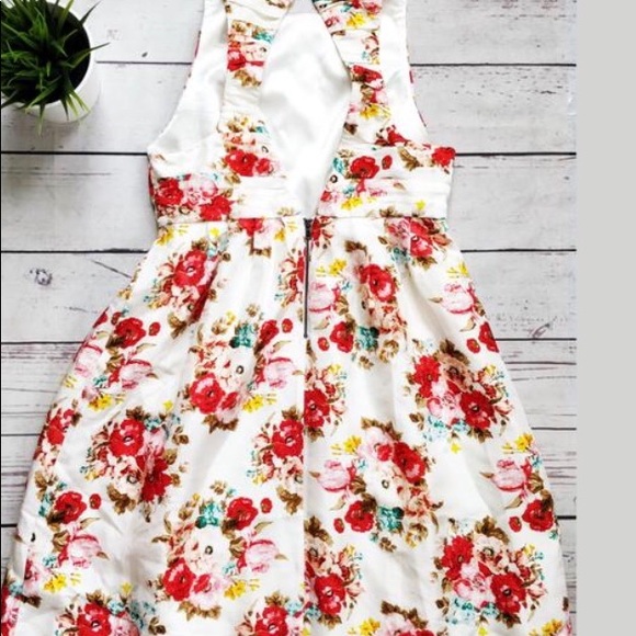 ALICE & OLIVIA FLORAL SILK DRESS Sz 2 - Picture 8 of 12